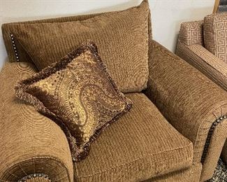 Marge carson armchair with matching ottoman