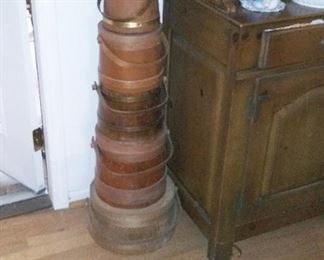 Stack of firkins.