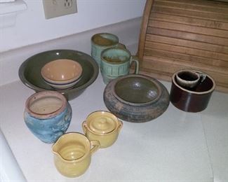Some of the pottery.