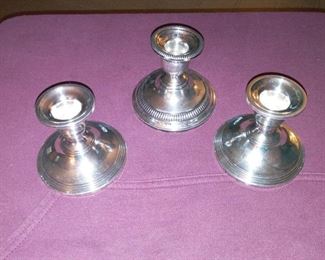 Sterling Candleholders 