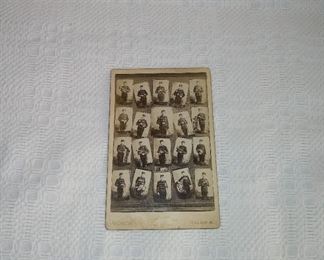 Great marching band late 1800's cabinet photo card