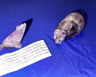 Auralite 23 carved Fetishes