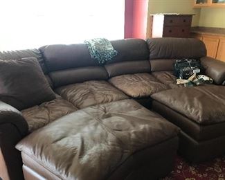Huge Leather Sofa