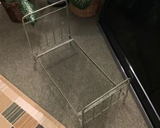 Vintage Doll Bed - Metal