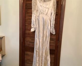 Wedding Gown 1930's hand sewn