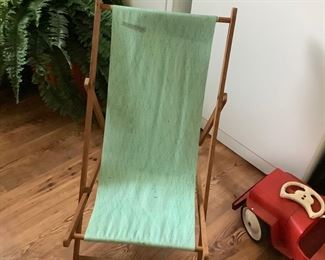 Vintage child fold up chair