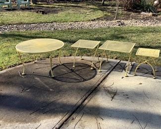 Metal patio furniture