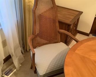 Thomasville Captain Chair with woven back