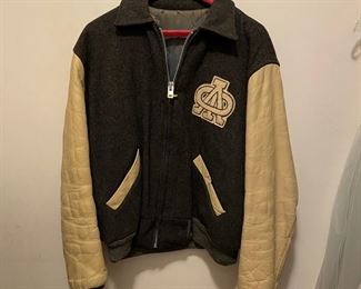 Vintage Varsity Jacket leather sleeves