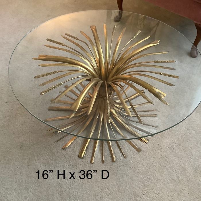 Italian Wheat Table has matching candle sconces