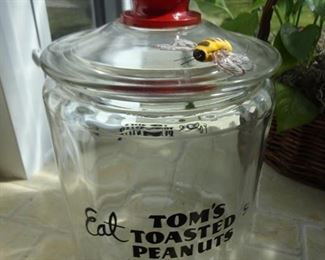 Vintage Tom's Toasted Peanut Jar