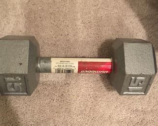 15# DUMBBELL ONLY ONE AVAILABLE.