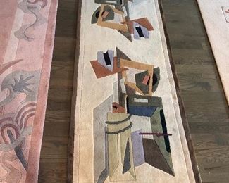 MOMENI WOOL RUG. PURCHASED AT BOVA      
97.5" X 30"                                                                                          