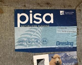 WOOL RUG BY PISA                                                                
PURCHASED AT HOUSE OF DENMARK                         47" X 70.5" VERY GOOD CONDITION                            