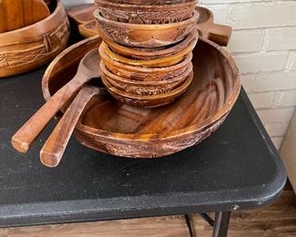 carved wooden bowls