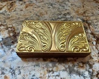 $20 - Vintage, art deco  Evans compact - 3" x 5.5" - as is - wear consistent with use and age