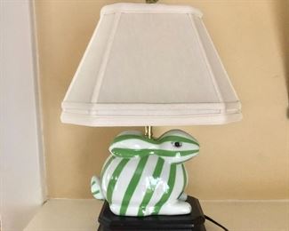 $150 - Bunny lamp - 17" H, base 7.5" W x 6" D.