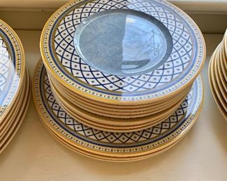 Villeroy & Boch Perpignon pattern $135  9 dessert plates 67/8" diameter, $45 3 salad plates 8.5" diameter 