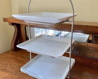 $50 - Pampered Chef 3 level stand.  23" H, 10" W, 10" D.  