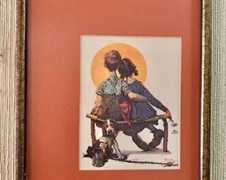 $45 - Framed Norman Rockwell print.  11.5" H x 10" W. 