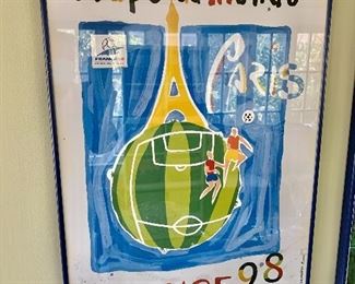$120 - Coupe du Monde poster #1.  28" H x 19.5" W. 
