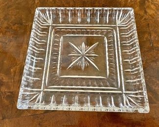 $75 - Waterford plate  10" by 10 "