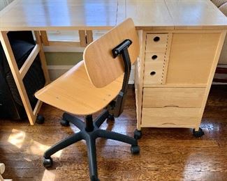 $95 - Office chair and $195 - sewing table 