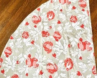 $30 - Floral tablecloth - 82" diam.