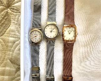 $25 each Skagan watches (need batteries).  About 9"L adjustable each - Gold tone watch SOLD