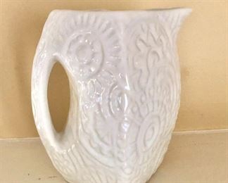 $25 Square pitcher.  7" H, 5.5" W, 5.5" D.