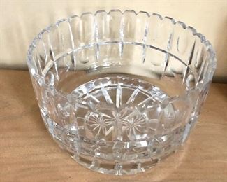 $20 Glass  bowl scalloped edges 5" H, 8" diam. 