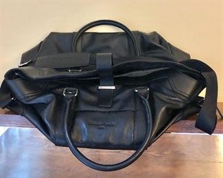 $65 Christian Lacroix large bag 14" H, 21" W, 11" D, 6.5" handle drop.