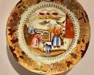 $15- Vintage trinket dish/saucer #2 - 5"D