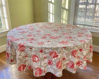 $30 Circular table cloth floral 