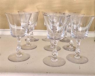 $30 Set 8 small cordial glasses 