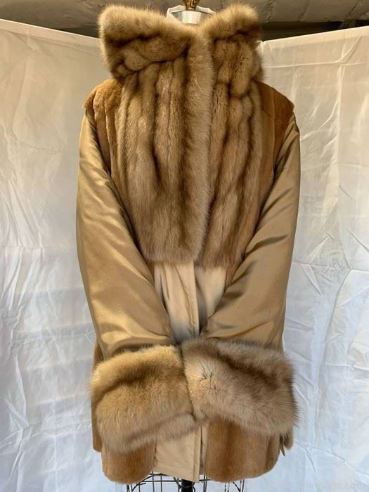 Bisang Couture Sable and Sheared Mink Jacket