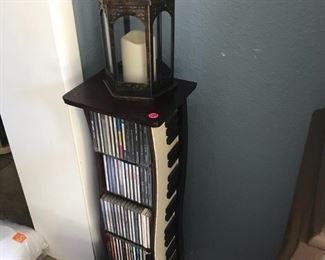 "keyboard" CD Tower, Lantern w battery candle