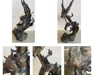 Mark Hopkins Original Sea Maiden Bronze Sculpture Signed