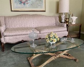 French style sofa & coffee table