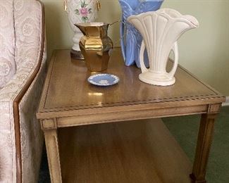 Side table & McCoy vases