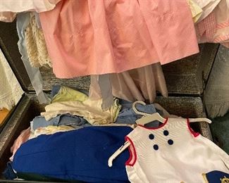 Trunk & vintage baby clothes
