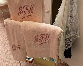 Vintage towel rack