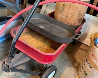 Red wagon & cast iron fish cooker