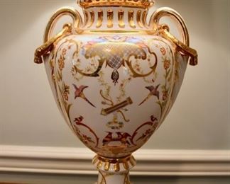 Pair of French Porcelain Lamps