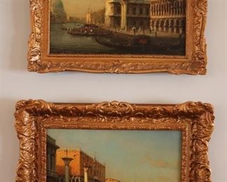 Two oil on canvas by Antoine Bouvard