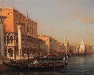 Original oil by Antoine Bouvard