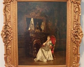 Original oil canvas by Johann Hamza