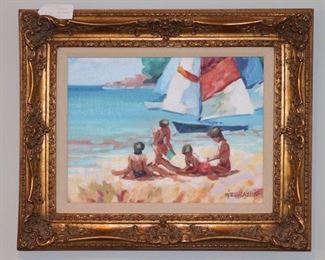 Oil on canvas by Lopez Baylon