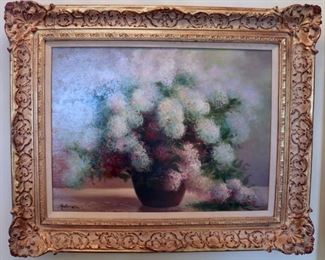 Oil canvas signed by Marliner