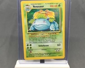 1999 Pokemon Base Set Unlimited 15 VENUSAUR Holofoil Rare Trading Card